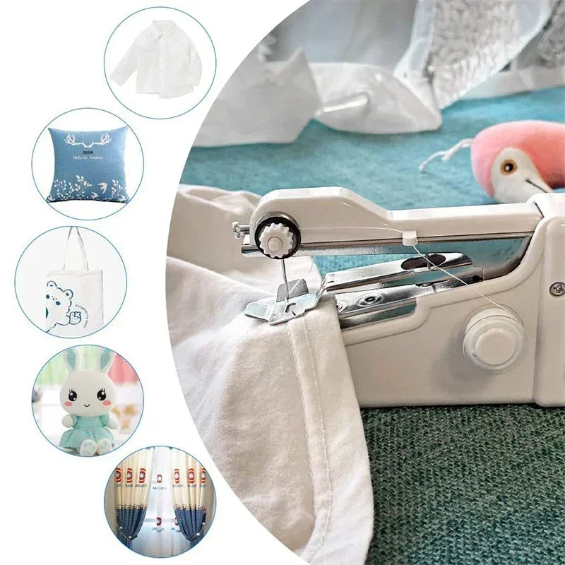 Portable Handheld Sewing Machine | Mini Stitch Electric Sewing Machine | ( Works With Cell )