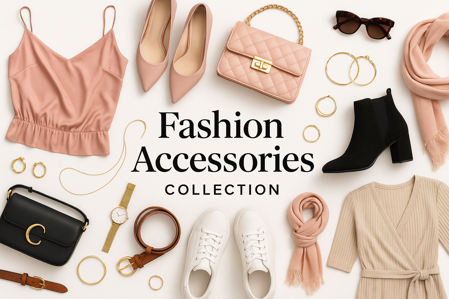 CREATE IMAGE FOR FASION ACCESSORIES LIKE CLOTHES SHOES BAGE AND MORE CREATE THUMBNAIL FOR FASION ACCESSORIES COLLECTION BANNER